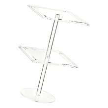 Multipurpose Acrylic Display Stand Bracket-Double layer square