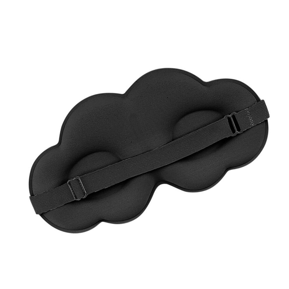 Black Contoured Sleep Masks With Memory Foam Padding Adjustable
