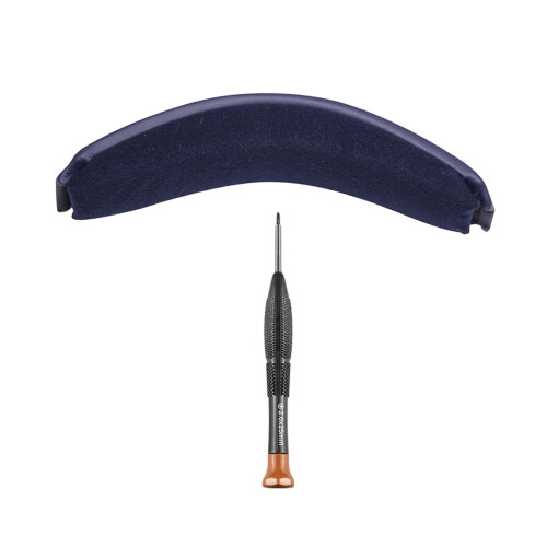Headphone Headband Pad Replacement Soft Protein Leather-Blue
