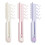 Funktions-Haarstyling-Bürste aus ABS-Kunststoff, V-Design,-Rosa 2