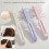 Funktions-Haarstyling-Bürste aus ABS-Kunststoff, V-Design,-Rosa 3