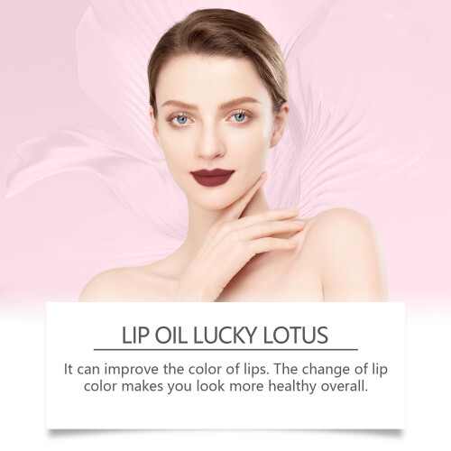 8 Hour Moisturizing Lip Oil Highly Gloss Mirror-BLACK CHERRY 2