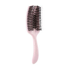 Ventilated Styling Comb Easy to Clean Hair Brush For Daily-Pink