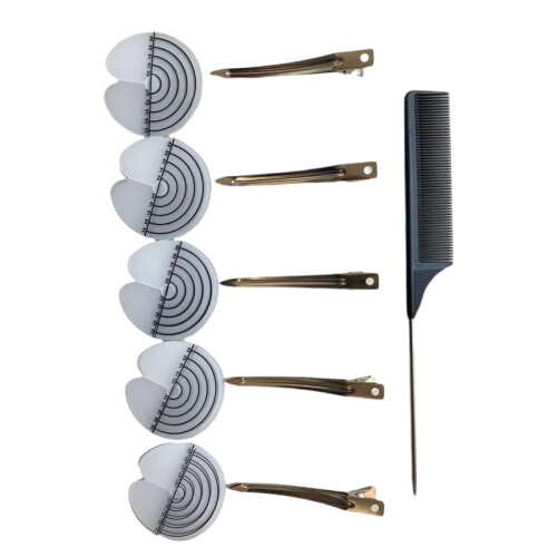 Travel Friendly Heat Security Comb Set For-1 comb 5 large clips