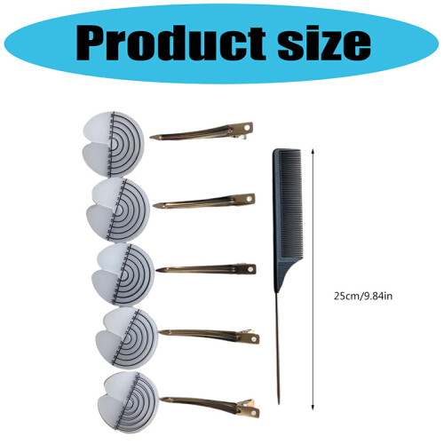 Travel Friendly Heat Security Comb Set For-1 comb 5 large clips 2