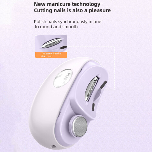 Double Speed Nail Maintenance Tool Automatic Filing And-White 1