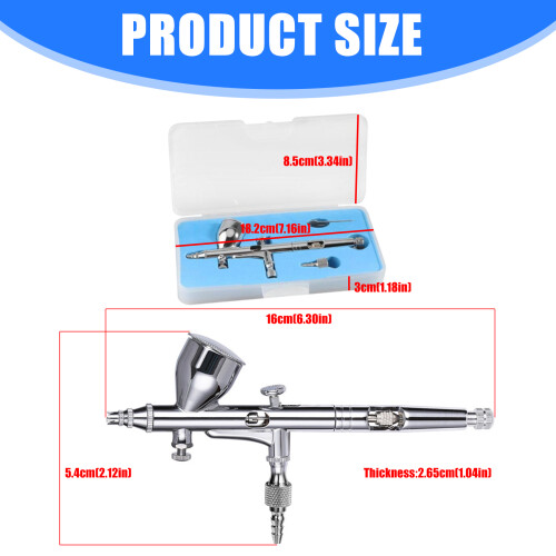 Compact Double Function Airbrushes Tool For Mobile Artists And 2