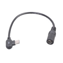 USB-C-Ladekabel mit abgewinkelter Spitze für Elektronik, 5,5-9V