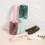 Ergonomic Hair Comb Hollow Body Design Minimizes Pulling-Green 5