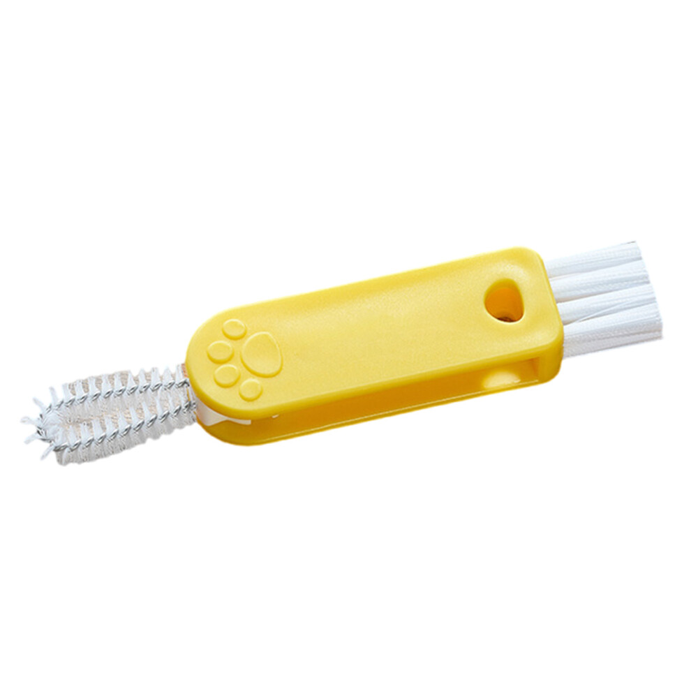 Ergonomic Cleaning Brush For Narrow Gaps In Baby Bottles-Yellow 7696000844633