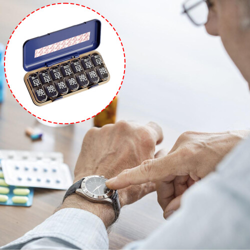 Transportable Blue Bolus Planner Dense Medicine-Three grids 1