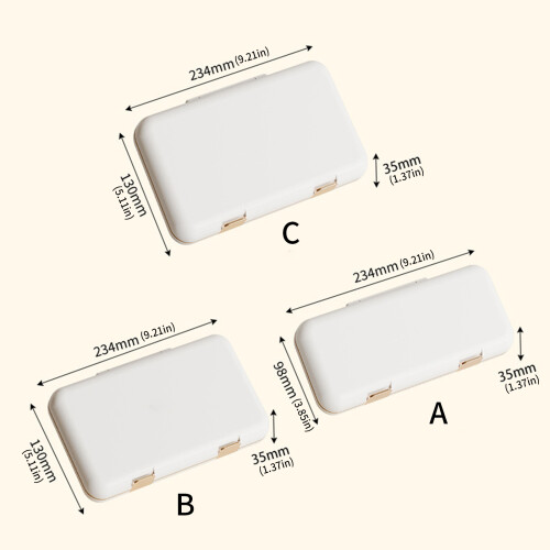 Transportable Blue Bolus Planner Dense Medicine-Three grids 2