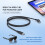 Flexible USB 3.2 Type C Data Cable 65W Power Delivery-2m 4