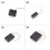 2A Size Battery Case Built in Cable-No 5 4section with 4