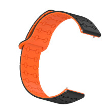 Bracelets de montre à boucle magnétique pour-Noir Orange