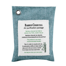 Absorvente de umidade para espaços fechados, removedor de odores, saco desodorizante natural, solução de carvão de bambu ativado para sapatos,