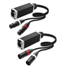XLR-zu-RJ45-Akustik-DMX512-Extender mit EtherCon-Verriegelung