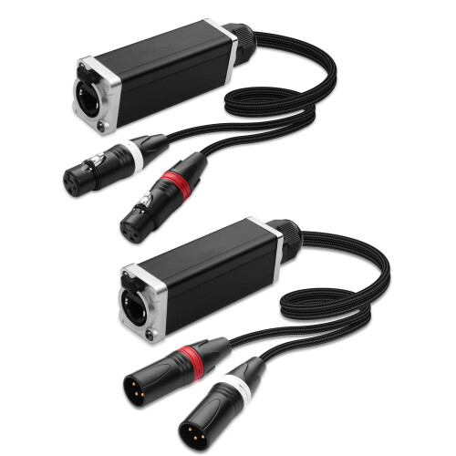 XLR-zu-RJ45-Akustik-DMX512-Extender mit EtherCon-Verriegelung