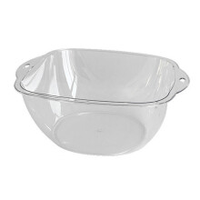 Clear Plastic Serving Bowls BPA Free Bowls Premium PET Transparent Disposable Serving Bowls Thickened Dishwasher Safe Multifunctional Party Snack Bowl