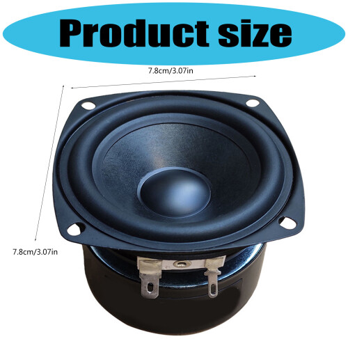 Haut-parleur carré de 3 pouces avec système à Double-4 ohms 2