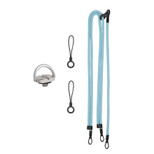 Quick Release Secure 1/4 statiefdraad nekriem harnas-blauw