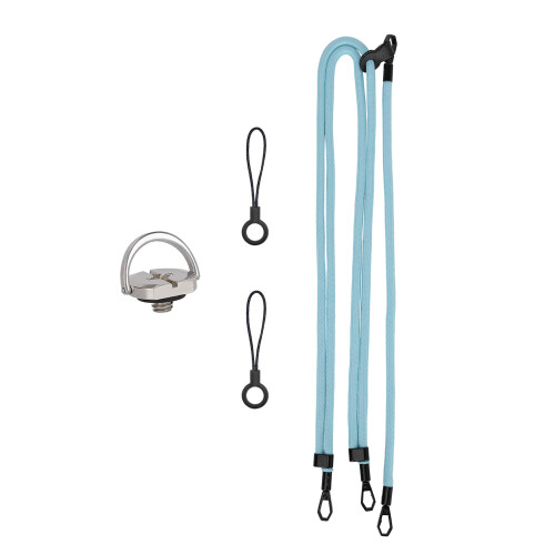 Quick Release Secure 1/4 statiefdraad nekriem harnas-blauw