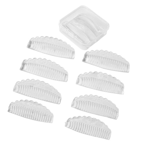 4-teiliges Wimpern-Dauerwellen-Silikon-Pad-Set,-transparent