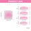 4-teiliges Wimpern-Dauerwellen-Silikon-Pad-Set,-transparent 3
