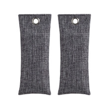 2 Reusable Deodorizing Pouches with Activateds Bamboos-grey