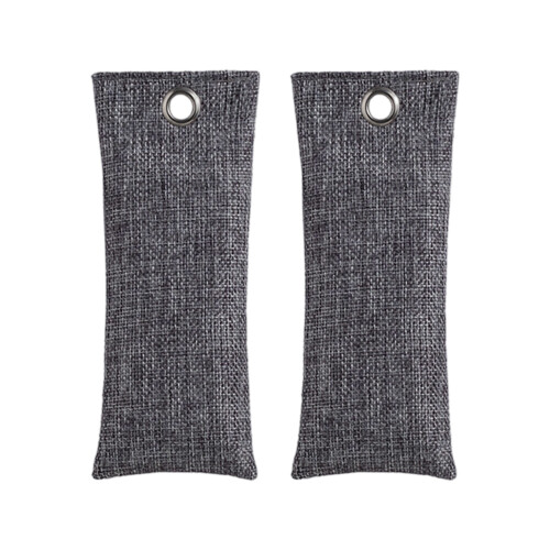 2 Reusable Deodorizing Pouches with Activateds Bamboos-grey