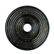 Snelle installatie LP45 draaitafeladapter ABS-vinylplaten-Zwart