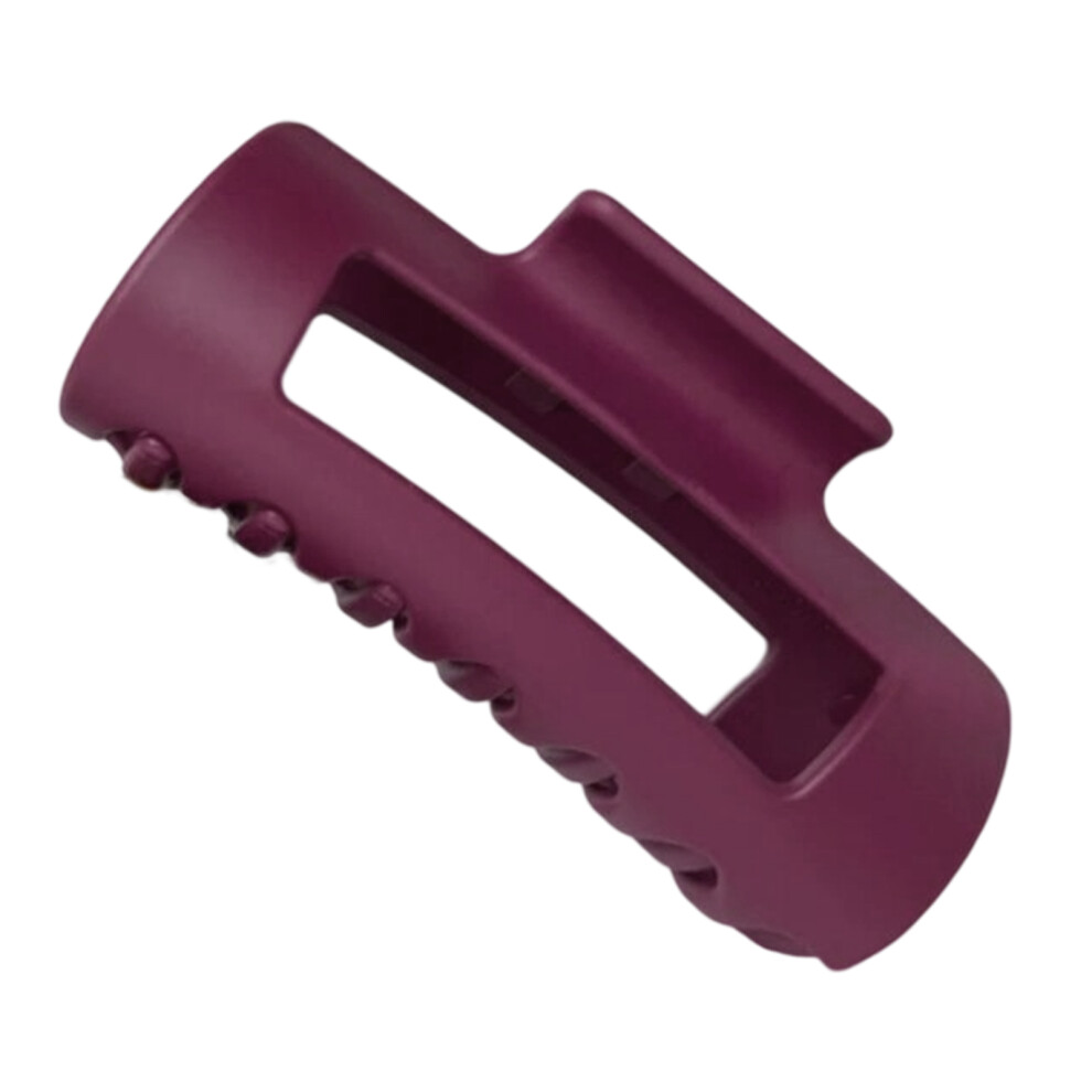 Unisex Red Secure Hold Silicone Hair Claw Clip Nonslip Design Gym