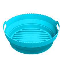 Grille en silicone réutilisable pour friteuse à air chaud, plaque de cuisson pliable et facile à nettoyer, résistante à la chaleur et