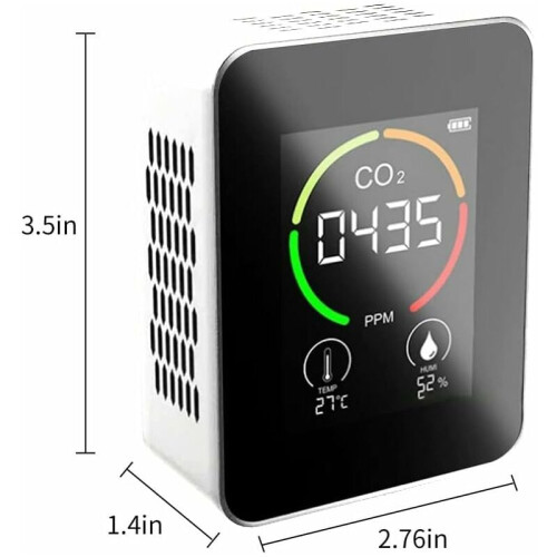 Smart Co2 Detector, Your Digital Indoor Air Pollution Tester with Temperature Humidity Sensor 2