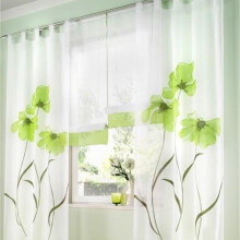 Elegant Window Drapes For Home Decor, Japanese Cherry Blossoms Embellish Your Space With Nature's Beauty, Sheer Curtains Rod Pocket For Easy Installat