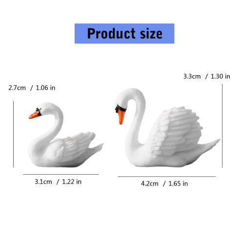 Entenvogelfiguren, Ornamente für-Weißer Schwan Nr. 1 1