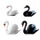 Entenvogelfiguren, Ornamente für-Weißer Schwan Nr. 1 3