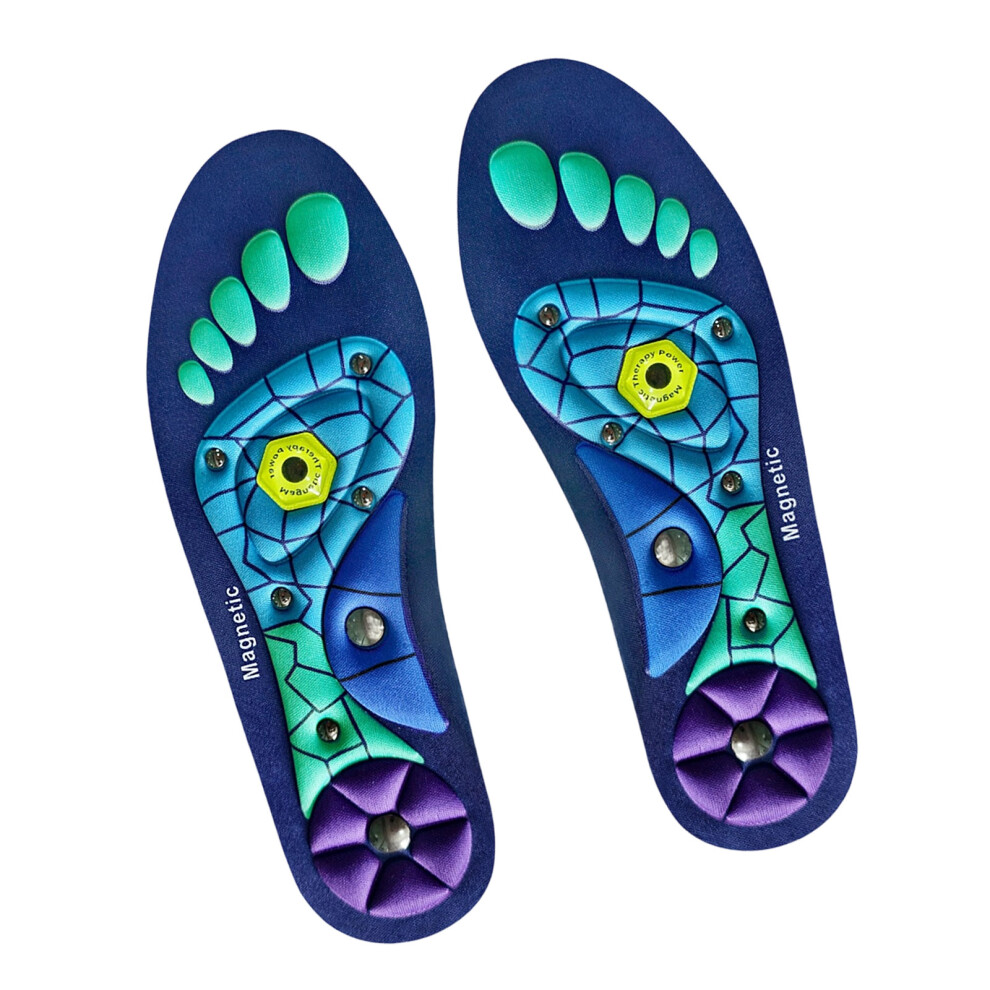 EVA Foot Massage Insoles With Reflexology Magnets-New 189 2 S
