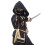 Σετ Παιδικής Στολής Ninja, Στολή Cosplay Ninja με Μαύρο και Χρυσό Στάμπα Δράκου από Μαλακή 3