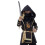 Σετ Παιδικής Στολής Ninja, Στολή Cosplay Ninja με Μαύρο και Χρυσό Στάμπα Δράκου από Μαλακή 4