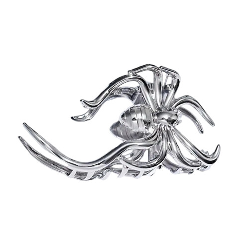 Metallclip mit Feiertagsmotiv, sicherer Haarhalt,-Silber