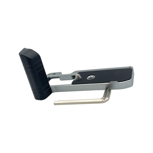 Ergonomic Aluminum Grip For XM5 Cameras Enhanced-Silver grey