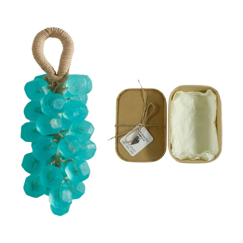 Decorative Hanging Grape Soap Bar Long Lasting Skin-tea tree