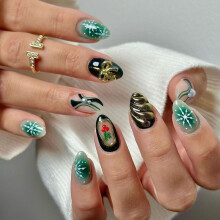 Reusable Artificial Nail For Holiday Season Non Toxic-BKS3602