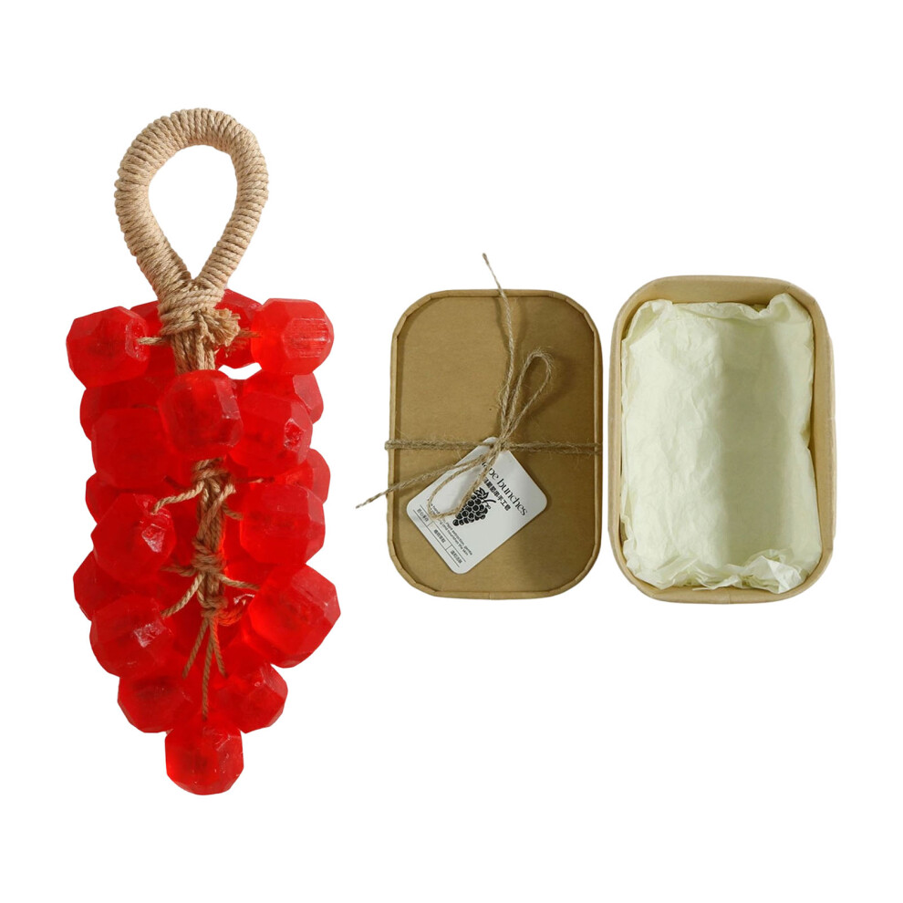 Handcrafted Grape Soap Natural Ingredient Hanging Cleanser-Rose