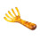 5 Finger Scalp Massage Tool Mimicking Human-Coffee color 1
