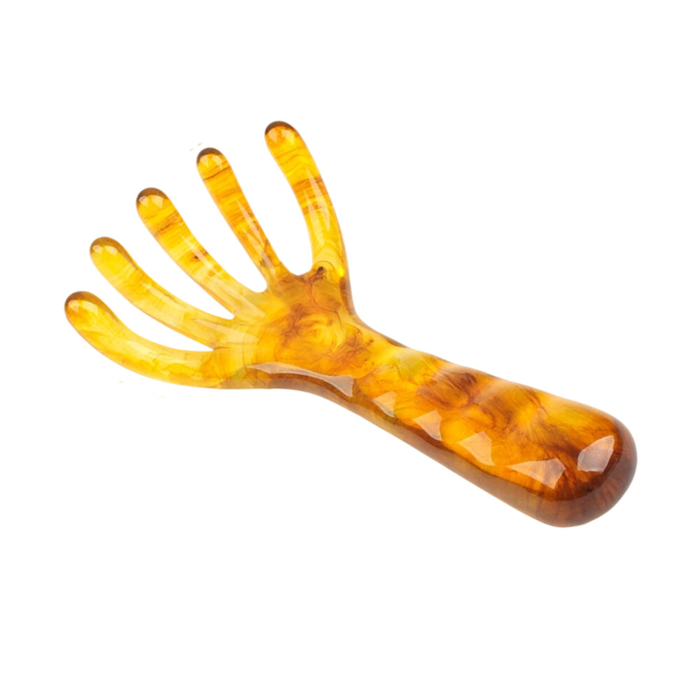 5 Finger Scalp Massage Tool Mimicking Human-Coffee color