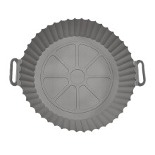 Tapis en silicone alimentaire pour friteuse à air chaud, plaque de cuisson pliable et réutilisable avec surface facile à nettoyer, accessoire