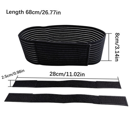 Invisible AntiSnore Chin Support Bands Adjustable Strap-Black 2