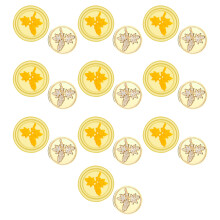 10 Pcs/Set Leaf Wax Seal Stamp for Cards Scrapbooking-zw17